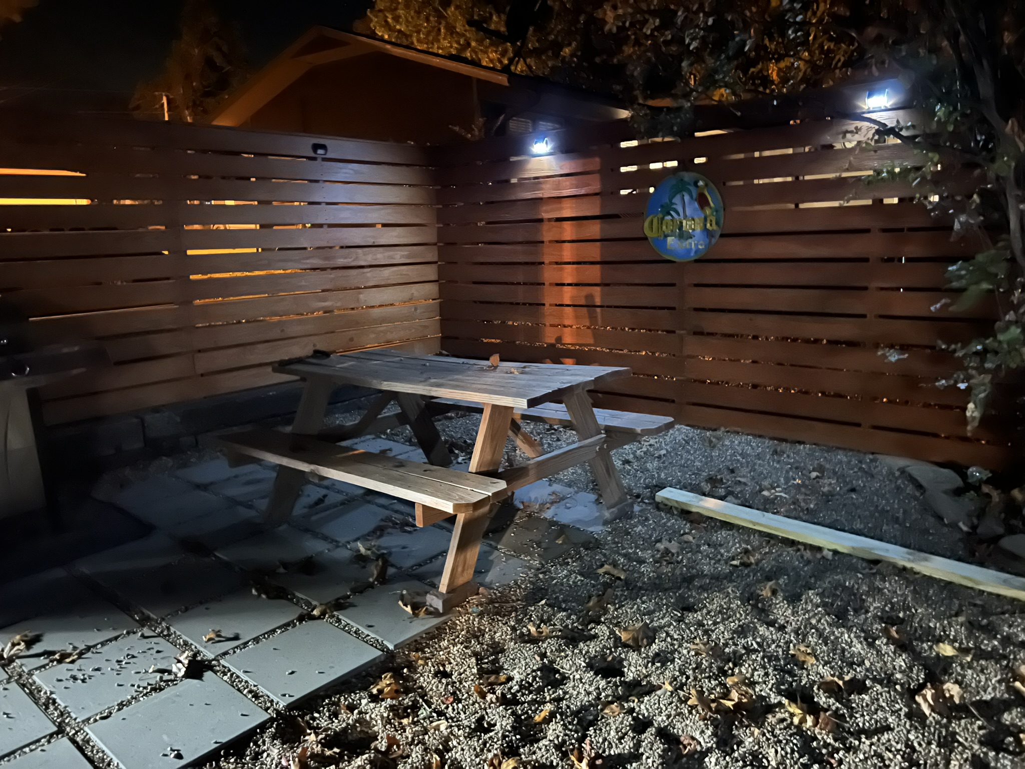 Evening outdoor spaces at Edgewater Eufaula