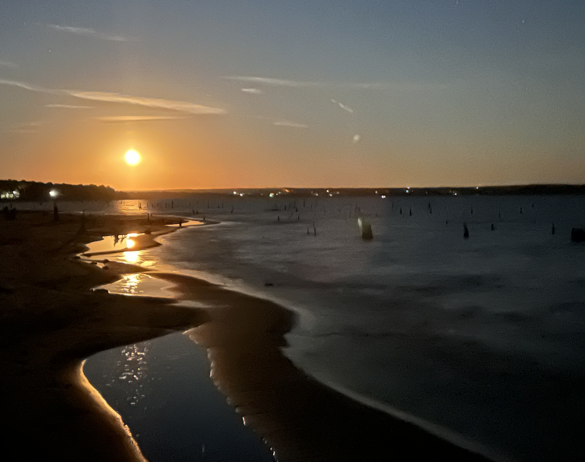 Evening at the beach near Edgewater Eufaula